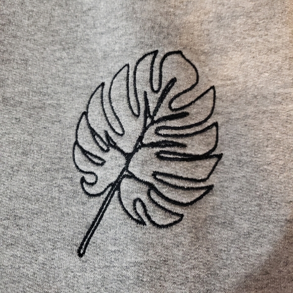 Monstera Embroidered Sweatshirt - Picture 2 of 2